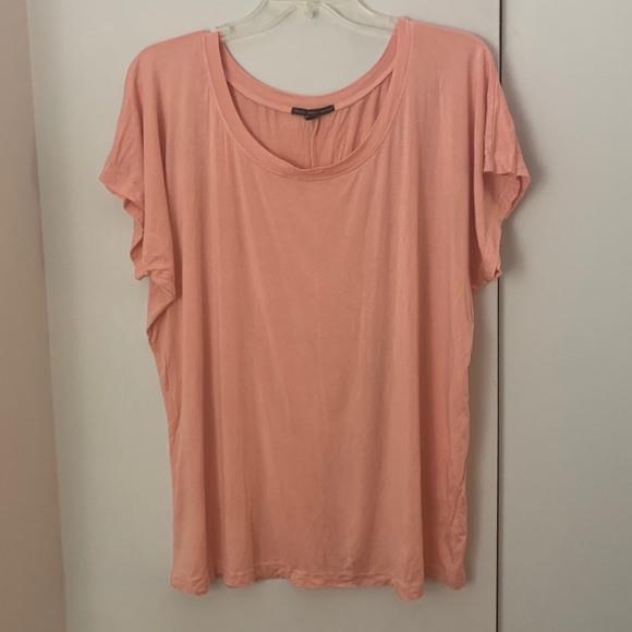 Truly Madly Deeply Peach Round Neck Oversized Tee - Picture 2 of 7